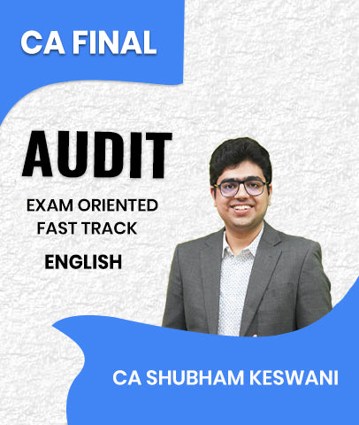CA Final Audit Exam Oriented Fast Track In English By CA Shubham Keswani For Nov 26