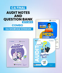 CA Final Audit Notes and Question Bank With MCQ Combo For May 24 and Onwards By CA Shubham Keswani - Zeroinfy