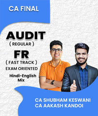 CA Final Audit Regular and Financial Reporting (FR) Fast Track Exam Oriented By CA Shubham Keswani and CA Aakash Kandoi - Zeroinfy
