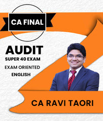 CA Final Audit Super 40 Exam Oriented Batch In English By CA Ravi Taori - Zeroinfy
