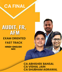 CA Final Audit, FR and AFM Exam Oriented Fast Track Batch By CA Abhishek Bansal, CA Vishal Jain and CA Shubham Agrawal - Zeroinfy
