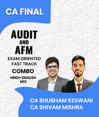 CA Final Audit and AFM Exam Oriented Fast Track Combo By CA Shubham Keswani and CA Shivam Mishra