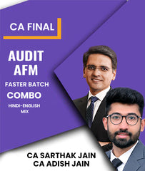 CA Final Audit and AFM Faster Batch Combo By CA Sarthak Jain and CA Adish Jain - Zeroinfy