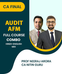 CA Final Audit and AFM Full Course Combo By Prof Neeraj Arora and CA Nitin Guru - Zeroinfy
