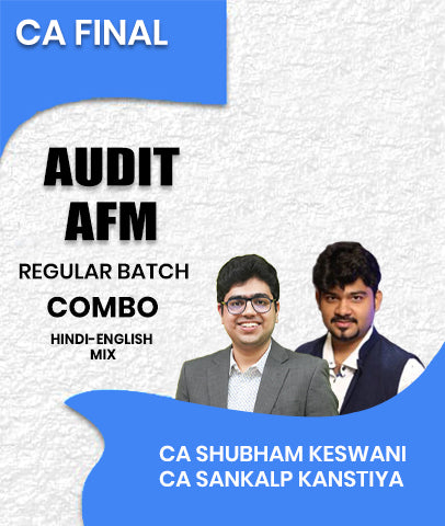 CA Final Audit and AFM Regular Batch Combo By CA Shubham Keswani and CA Sankalp Kanstiya
- Zeroinfy