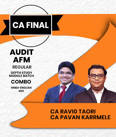 CA Final Audit and AFM Regular In Depth Study Module Batch Combo By CA Ravi Taori and CA Pavan Karrmele
- Zeroinfy