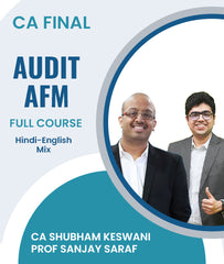 CA Final Audit and Advanced Financial Management (AFM) Full Course By CA Shubham Keswani and Prof Sanjay Saraf - Zeroinfy