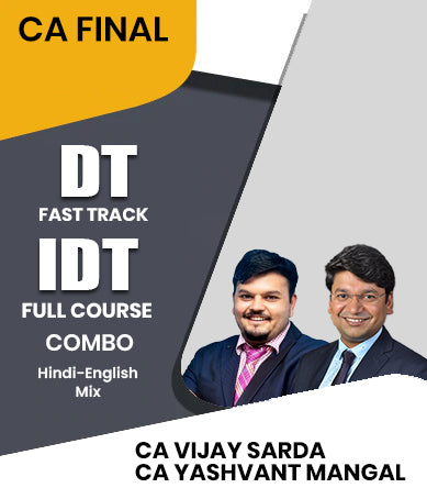 CA Final DT Fast Track and IDT Full Course Combo By CA Vijay Sarda and CA Yashvant Mangal
- Zeroinfy