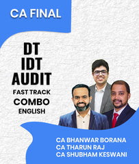 CA Final DT IDT Audit Fastrack Batch Combo In English By CA Bhanwar Borana, CA Tharun Raj and CA Shubham Keswani