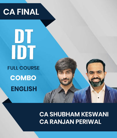 CA Final DT IDT Full Course Combo In English By CA Bhanwar Borana and CA Akshansh Garg For May 27, Nov 27
