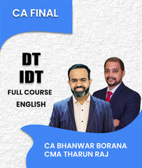 CA Final DT IDT Full Course in English By CA Bhanwar Borana and CMA Tharun Raj - Zeroinfy