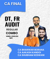CA Final DT, FR and Audit Regular Combo By CA Bhanwar Borana, CA Aakash Kandoi and CA Shubham Keswani - Zeroinfy