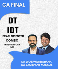 CA Final DT and IDT Exam-Oriented Combo By CA Bhanwar Borana and CA Yashvant Mangal - Zeroinfy