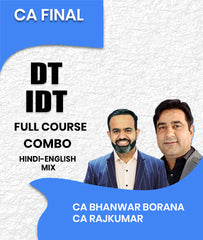 CA Final DT and IDT Full Course Combo By CA Bhanwar Borana and CA Rajkumar
 - Zeroinfy