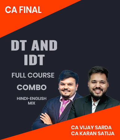 CA Final DT and IDT Full Course Combo By CA Vijay Sarda and CA Karan Satija