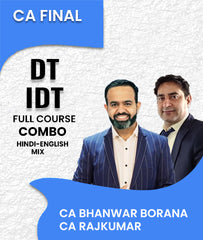 CA Final DT and IDT Full Course Combo For By CA Bhanwar Borana and CA Rajkumar - Zeroinfy