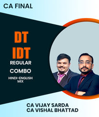 CA Final DT and IDT Regular Combo By CA Vijay Sarda and CA Vishal Bhattad - Zeroinfy