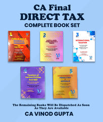 CA Final Direct Tax Complete Book Set By CA Vinod Gupta - Zeroinfy