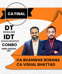 CA Final Direct Tax Regular and Indirect Tax Exam Oriented Combo By CA Bhanwar Borana and CA Vishal Bhattad - Zeroinfy