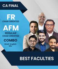 CA Final FR Exam Oriented and AFM Regular / Exam Oriented Combos By Best Faculties - Zeroinfy