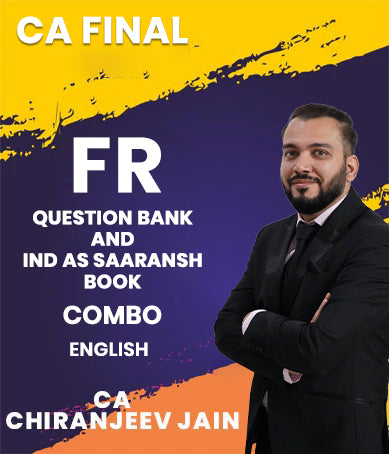 CA Final FR Question Bank  and IND AS Saaransh Book Combo By CA Chiranjeev Jain