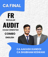 CA Final FR Regular and Audit Exam Oriented Combo In English By CA Aakash Kandoi and CA Shubham Keswani