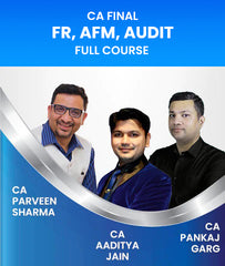 CA Final FR, AFM and Audit Full Course Combo By CA Parveen Sharma, CA Aaditya Jain and CA Pankaj Garg - Zeroinfy