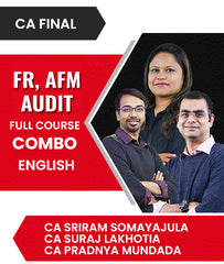 CA Final FR, AFM and Audit Full Course Combo In English By Sriram Somayajula, CA Suraj Lakhotia and CA Pradnya Mundada - Zeroinfy