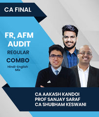 CA Final FR, AFM and Audit Regular Combo By CA Aakash Kandoi, Prof Sanjay Saraf and CA Shubham Keswani - Zeroinfy