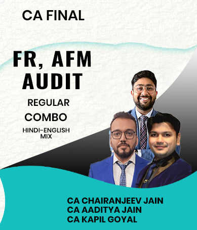 CA Final FR, AFM and Audit Regular Combo By CA Chairanjeev Jain, CA Aaditya Jain and CA Kapil Goyal - Zeroinfy