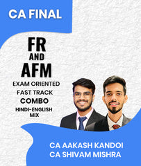CA Final FR and AFM Exam Oriented Fast Track Combo By CA Aakash Kandoi and CA Shivam Mishra