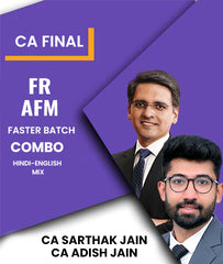 CA Final FR and AFM Faster Batch Combo By CA Sarthak Jain and CA Adish Jain - Zeroinfy