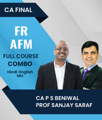 CA Final FR and AFM Full Course Combo By CA P S Beniwal and Prof Sanjay Saraf - Zeroinfy