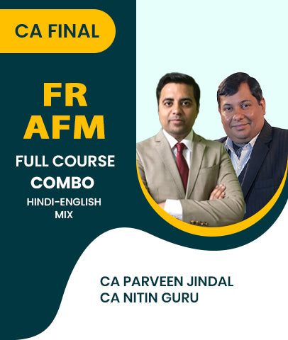 CA Final FR and AFM Full Course Combo By CA Parveen Jindal and CA Nitin Guru - Zeroinfy