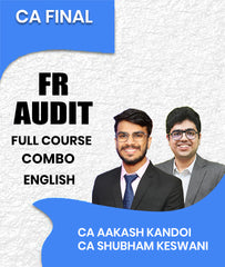 CA Final FR and Audit Full Course Combo In English By CA Aakash Kandoi and CA Shubham Keswani
 - Zeroinfy