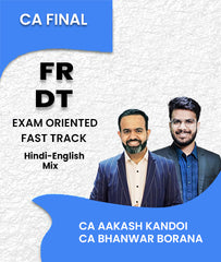 CA Final Financial Reporting (FR) and Direct Tax (DT) Exam Oriented Fast Track By CA Aakash Kandoi and CA Bhanwar Borana - Zeroinfy