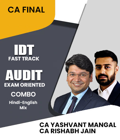 CA Final IDT Fast Track and Audit Exam Oriented Combo By CA Yashvant Mangal and CA Rishabh Jain