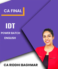 CA Final IDT Power Batch In English By CA Riddhi Baghmar - Zeroinfy