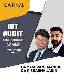 CA Final IDT and Audit Full Course Combo By CA Yashvant Mangal and CA Rishabhh Jainn