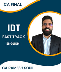 CA Final Indirect Tax (IDT) Fast Track Video Lectures In English By CA Ramesh Soni - Zeroinfy