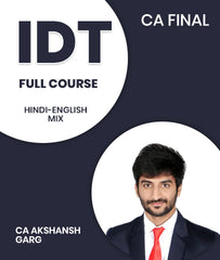 CA Final Indirect Tax (IDT) Full Course By CA Akshansh Garg For Nov 26, May 27 and Onwards