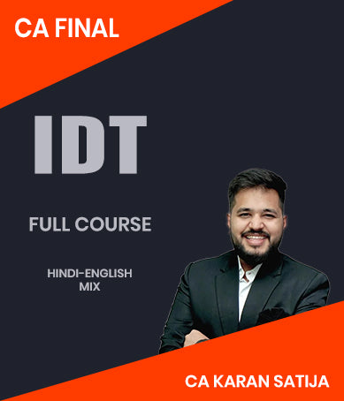 CA Final Indirect Tax (IDT) Full Course By CA Karan Satija