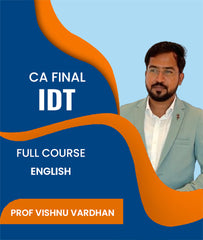 CA Final Indirect Tax (IDT) Full Course In English By J.K.Shah Classes - Prof Vishnu Vardhan - Zeroinfy