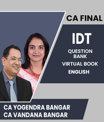 CA Final Indirect Tax (IDT) Question Bank Virtual Book By CA Yogendra Bangar and CA Vandana Bangar - Zeroinfy