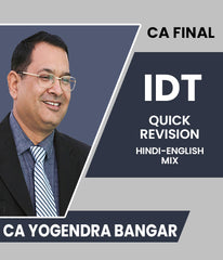 CA Final Indirect Tax (IDT) Quick Revision By CA Yogendra Bangar - Zeroinfy