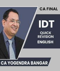 CA Final Indirect Tax (IDT) Quick Revision In English By CA Yogendra Bangar - Zeroinfy