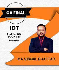 CA Final Indirect Tax (IDT) Simplified Book Set By CA Vishal Bhattad - Zeroinfy