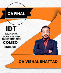 CA Final Indirect Tax (IDT) Simplified Book Set and Questionnaire Combo By CA Vishal Bhattad - Zeroinfy