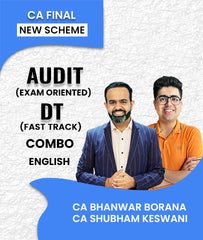 CA Final New Scheme Audit Exam Oriented and DT Fast Track Combo In English By CA Shubham Keswani and CA Bhanwar Borana - Zeroinfy