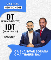 CA Final New Scheme DT Exam Oriented and IDT Fast Track in English By CA Bhanwar Borana and CMA Tharun Raj - Zeroinfy